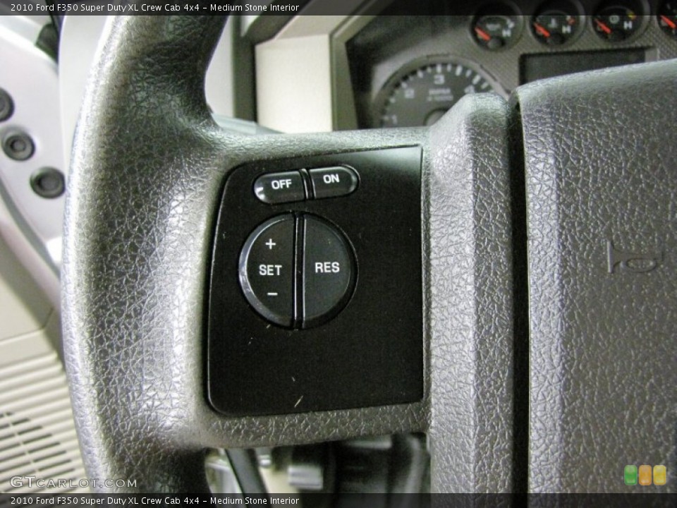 Medium Stone Interior Controls for the 2010 Ford F350 Super Duty XL Crew Cab 4x4 #72898512