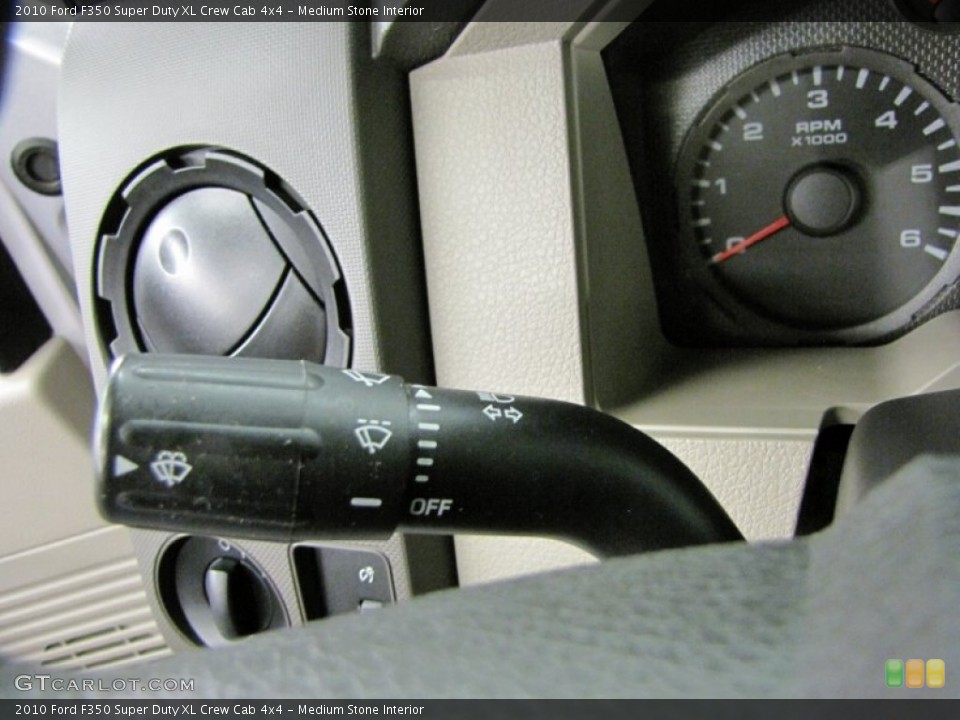 Medium Stone Interior Controls for the 2010 Ford F350 Super Duty XL Crew Cab 4x4 #72898529