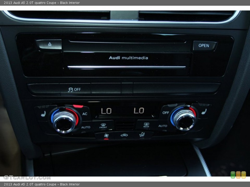 Black Interior Controls for the 2013 Audi A5 2.0T quattro Coupe #72899007