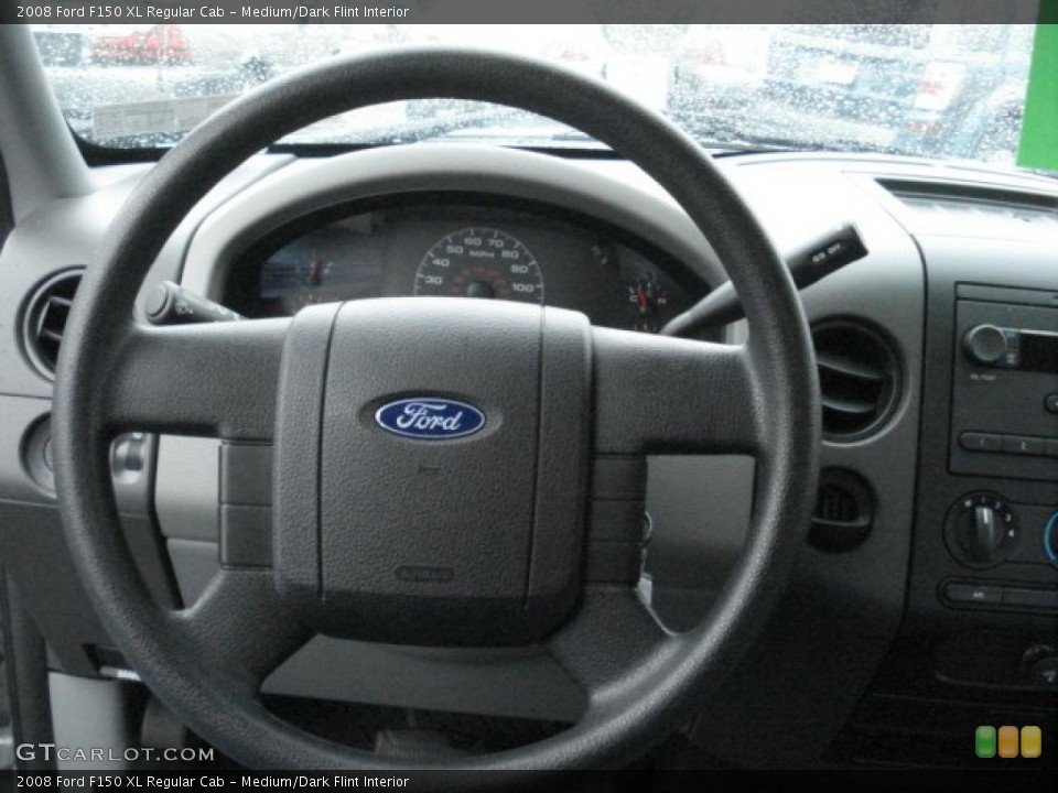 Medium/Dark Flint Interior Steering Wheel for the 2008 Ford F150 XL Regular Cab #72900117