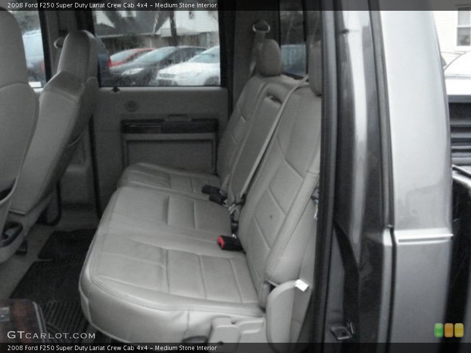 Medium Stone Interior Rear Seat for the 2008 Ford F250 Super Duty Lariat Crew Cab 4x4 #72900282