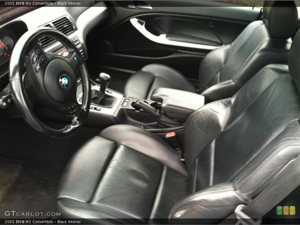 Black Interior Photo for the 2003 BMW M3 Convertible #72905782