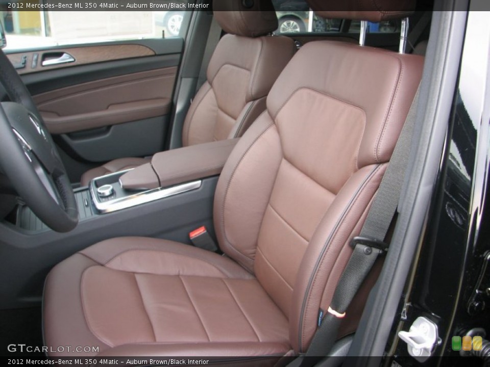 Auburn Brown/Black Interior Front Seat for the 2012 Mercedes-Benz ML 350 4Matic #72907477