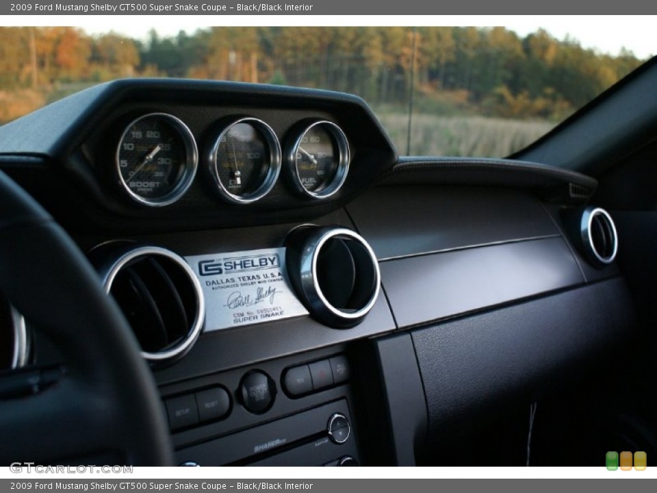 Black/Black Interior Gauges for the 2009 Ford Mustang Shelby GT500 Super Snake Coupe #72908077