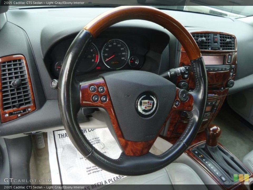 Light Gray/Ebony Interior Steering Wheel for the 2005 Cadillac CTS Sedan #72908864