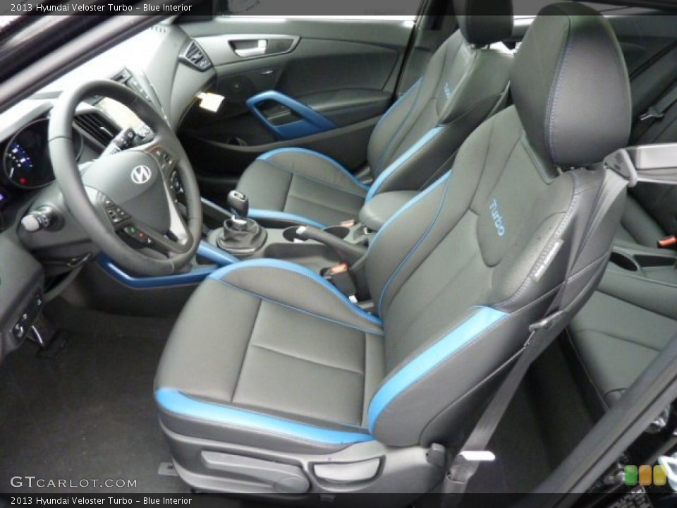 Blue Interior Photo for the 2013 Hyundai Veloster Turbo #72909895