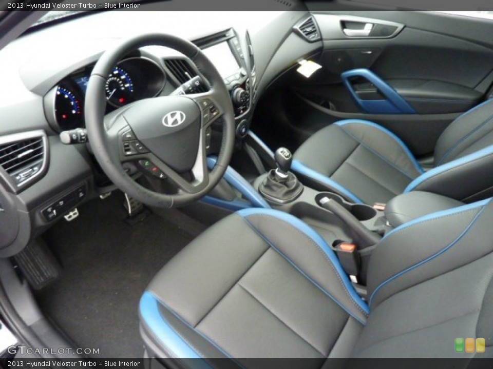Blue Interior Prime Interior for the 2013 Hyundai Veloster Turbo #72909919