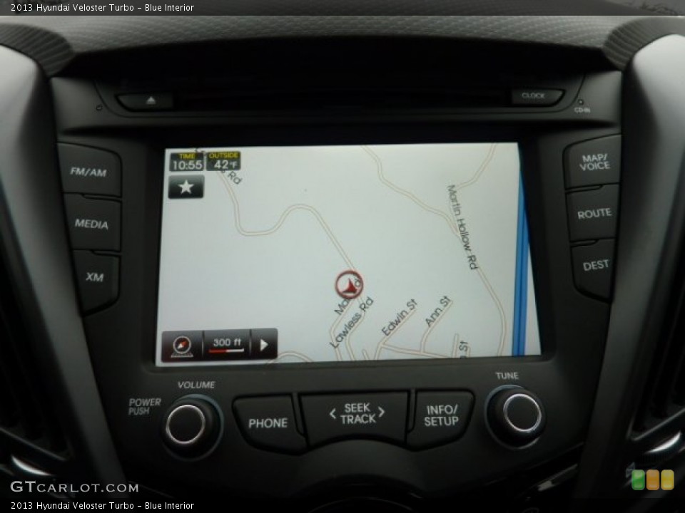 Blue Interior Navigation for the 2013 Hyundai Veloster Turbo #72909991