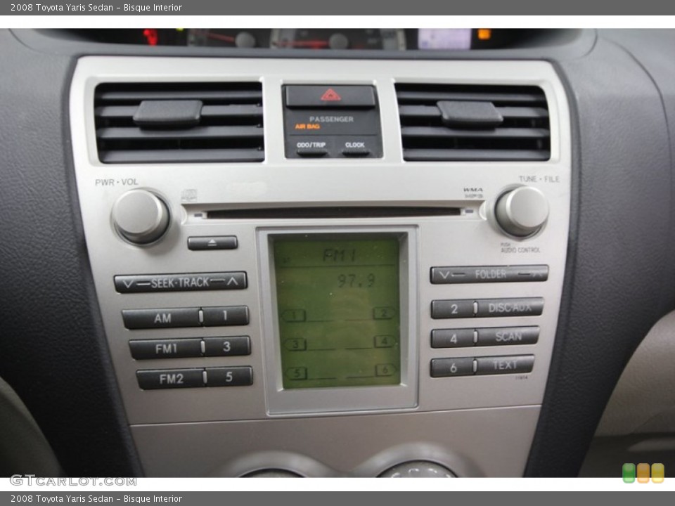 Bisque Interior Controls for the 2008 Toyota Yaris Sedan #72911451