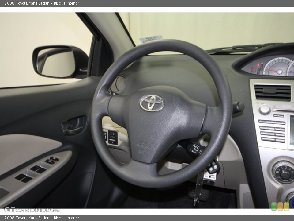Bisque Interior Steering Wheel for the 2008 Toyota Yaris Sedan #72911585
