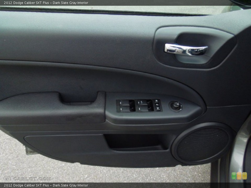 Dark Slate Gray Interior Door Panel for the 2012 Dodge Caliber SXT Plus #72912428