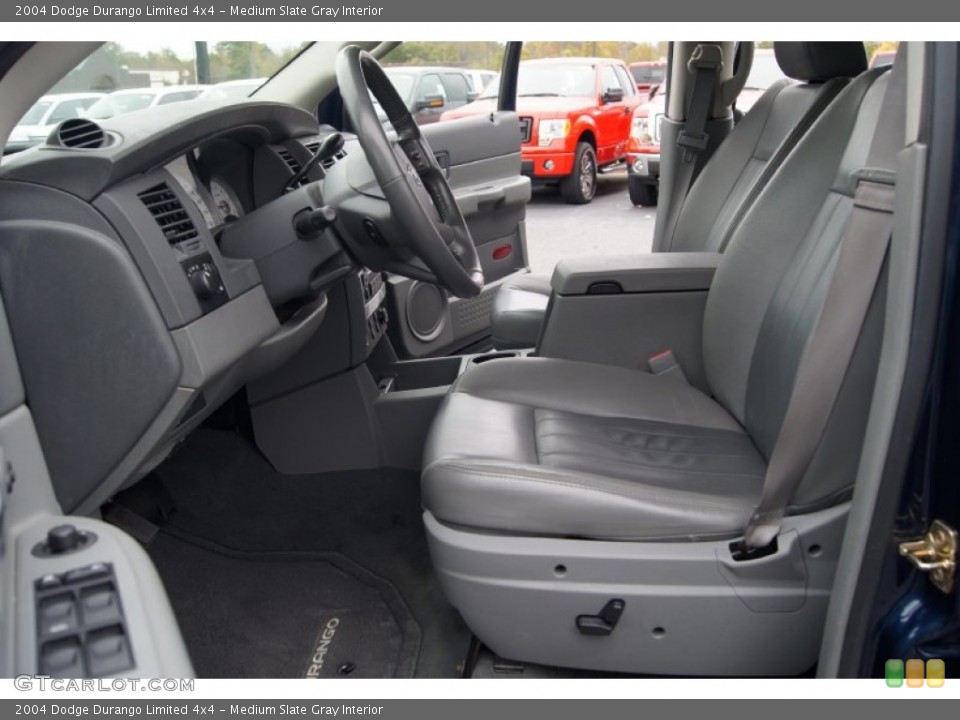 Medium Slate Gray Interior Front Seat for the 2004 Dodge Durango Limited 4x4 #72912783