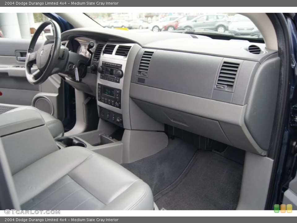 Medium Slate Gray Interior Dashboard for the 2004 Dodge Durango Limited 4x4 #72912934