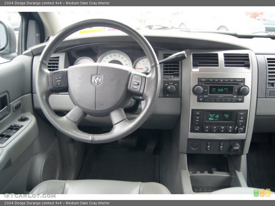 Medium Slate Gray Interior Dashboard for the 2004 Dodge Durango Limited 4x4 #72913153