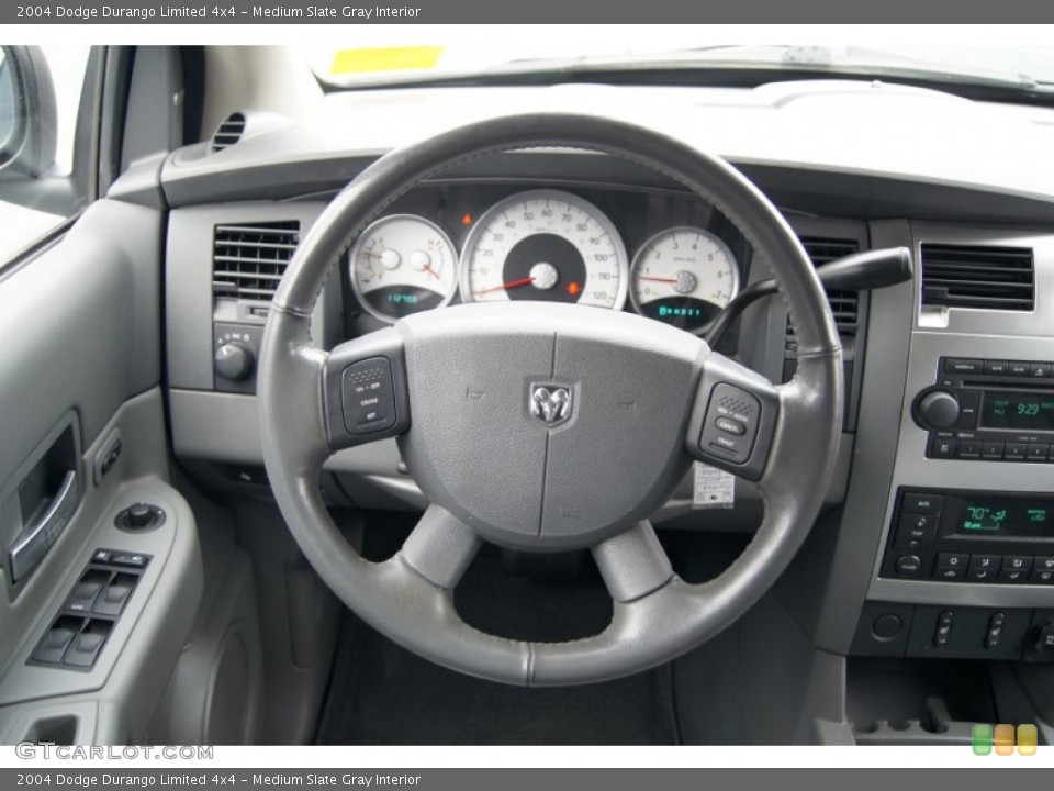 Medium Slate Gray Interior Steering Wheel for the 2004 Dodge Durango Limited 4x4 #72913171