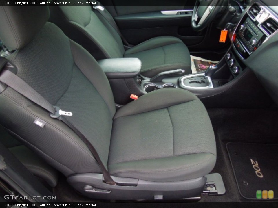 Black Interior Front Seat for the 2012 Chrysler 200 Touring Convertible #72913859