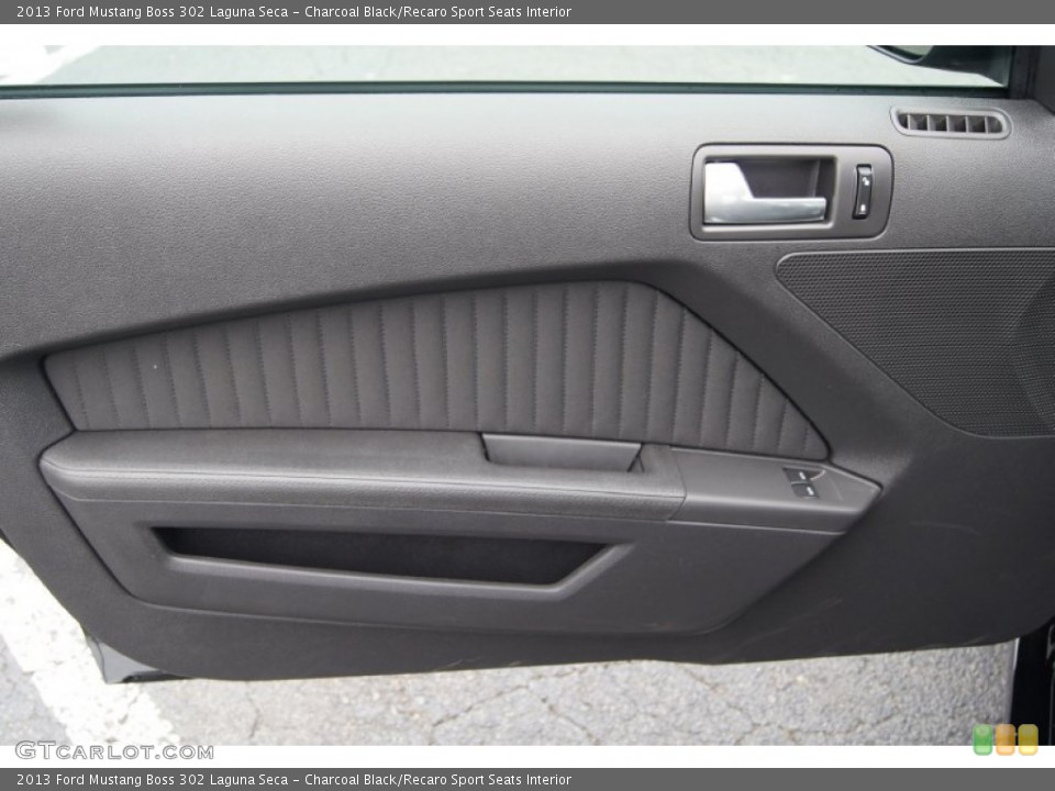 Charcoal Black/Recaro Sport Seats Interior Door Panel for the 2013 Ford Mustang Boss 302 Laguna Seca #72913936