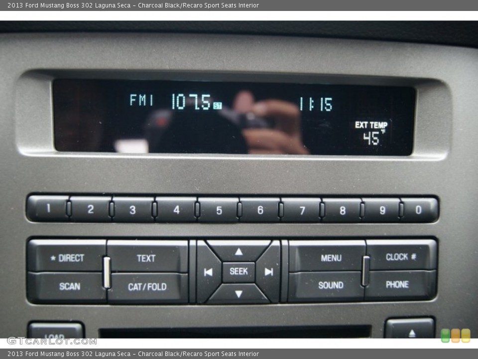 Charcoal Black/Recaro Sport Seats Interior Audio System for the 2013 Ford Mustang Boss 302 Laguna Seca #72914305