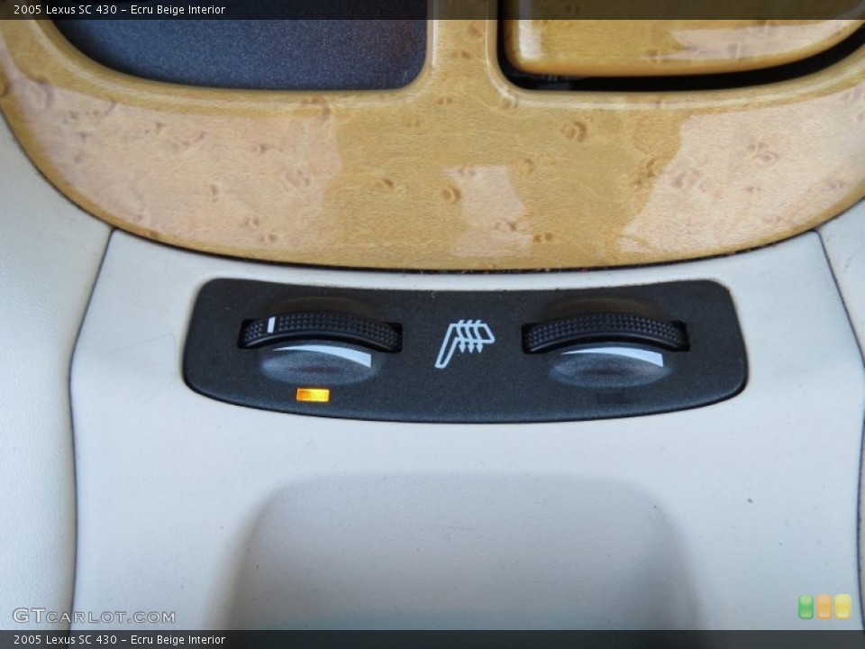 Ecru Beige Interior Controls for the 2005 Lexus SC 430 #72915466