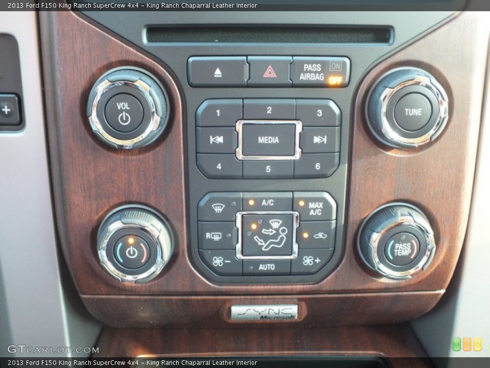 King Ranch Chaparral Leather Interior Controls for the 2013 Ford F150 King Ranch SuperCrew 4x4 #72915838