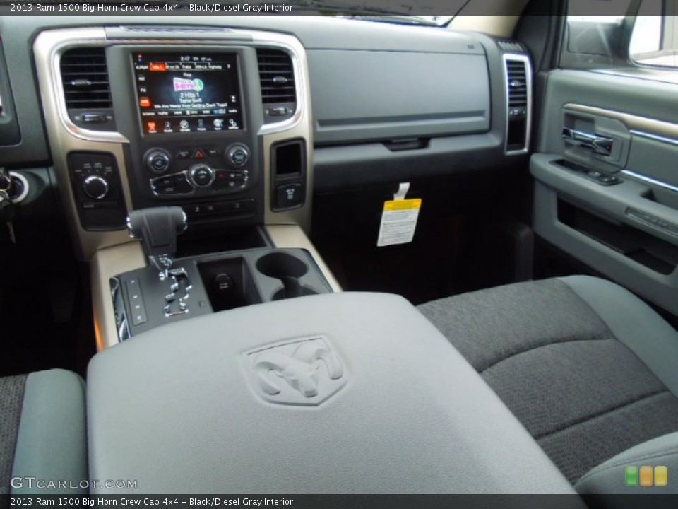 Black/Diesel Gray Interior Dashboard for the 2013 Ram 1500 Big Horn Crew Cab 4x4 #72916693