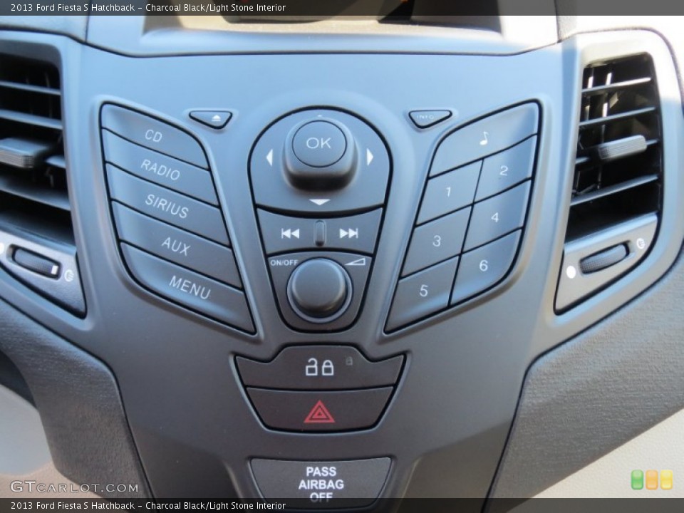 Charcoal Black/Light Stone Interior Controls for the 2013 Ford Fiesta S Hatchback #72916978