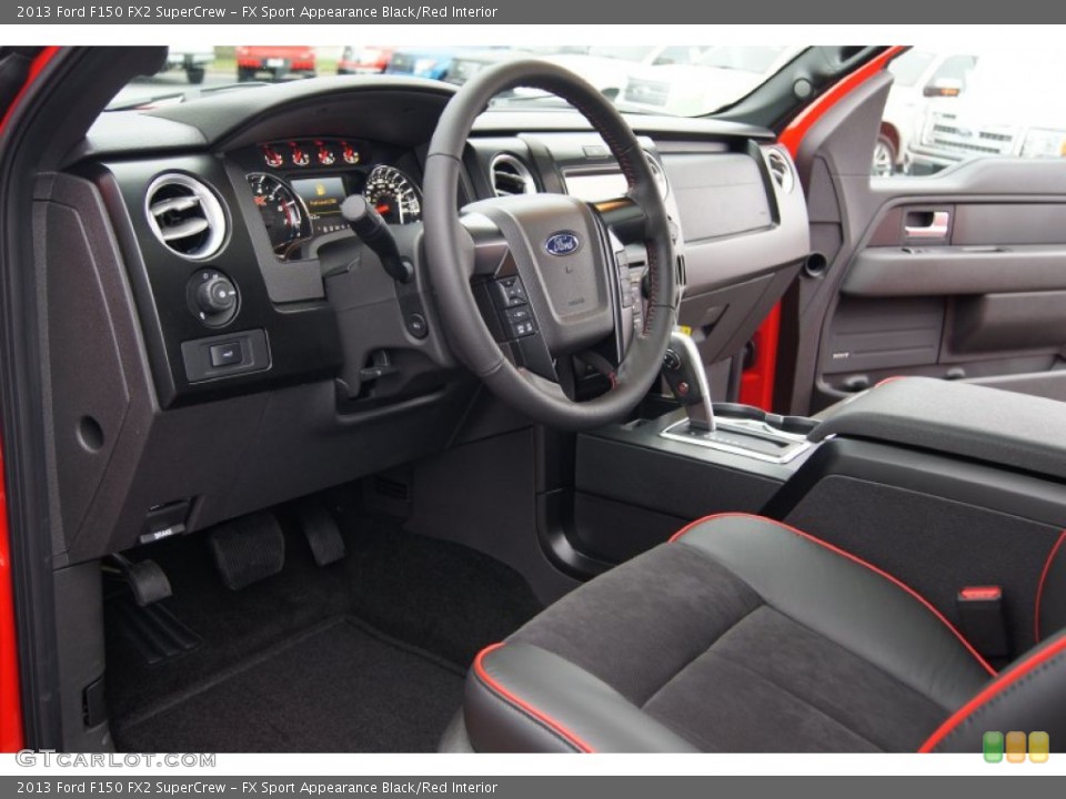 FX Sport Appearance Black/Red Interior Prime Interior for the 2013 Ford F150 FX2 SuperCrew #72917014