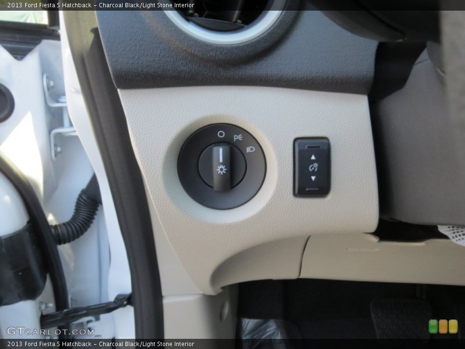 Charcoal Black/Light Stone Interior Controls for the 2013 Ford Fiesta S Hatchback #72917098
