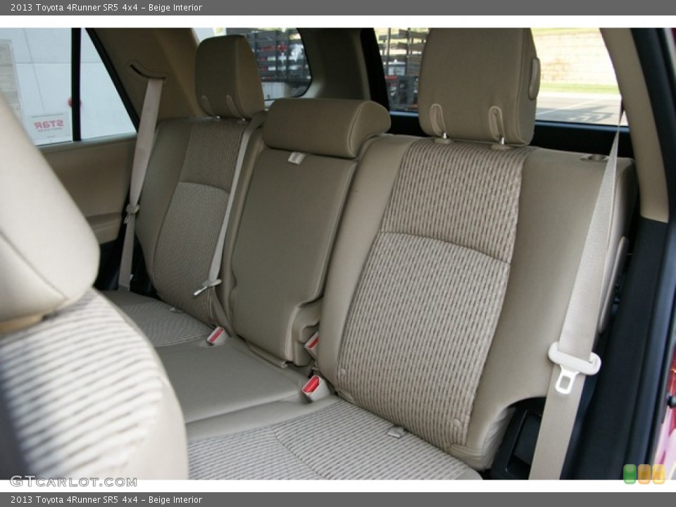 Beige Interior Rear Seat for the 2013 Toyota 4Runner SR5 4x4 #72917143