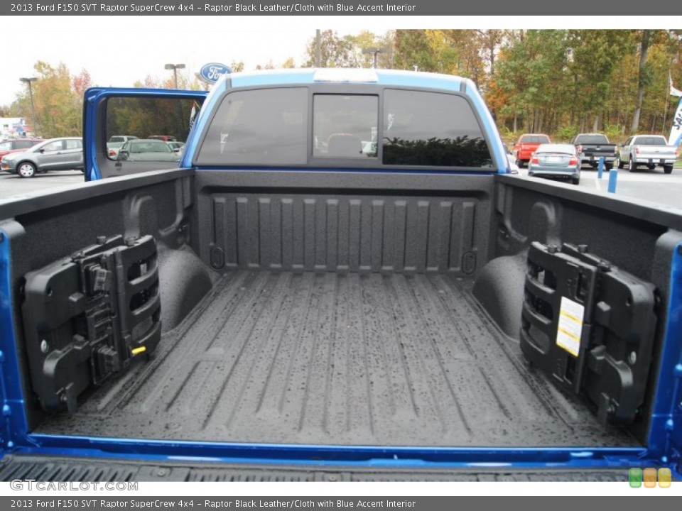 Raptor Black Leather/Cloth with Blue Accent Interior Trunk for the 2013 Ford F150 SVT Raptor SuperCrew 4x4 #72918622