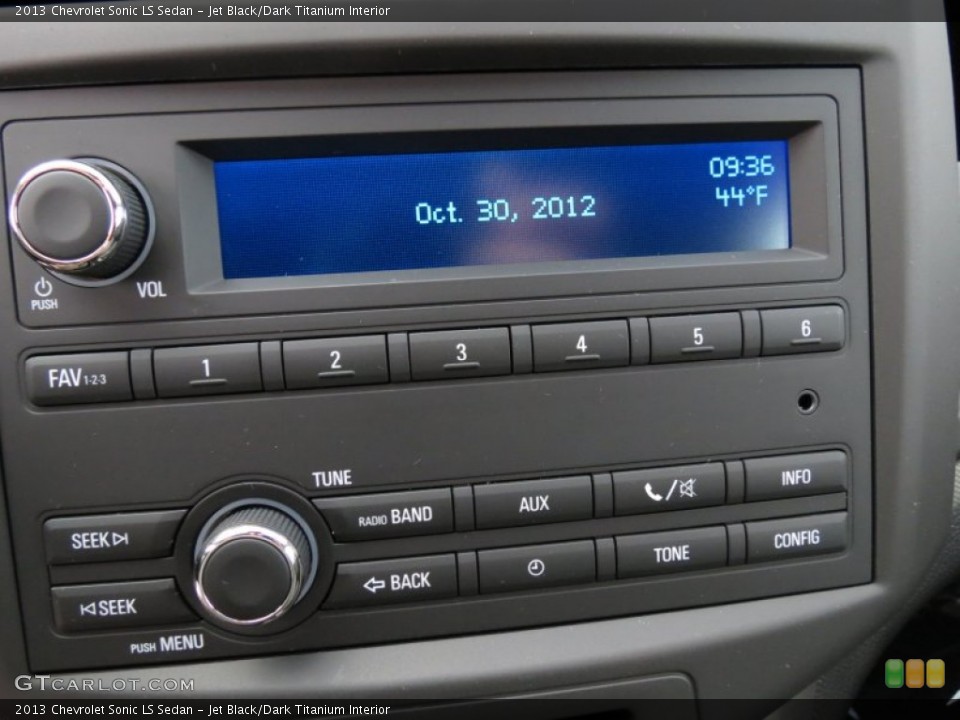 Jet Black/Dark Titanium Interior Audio System for the 2013 Chevrolet Sonic LS Sedan #72918657