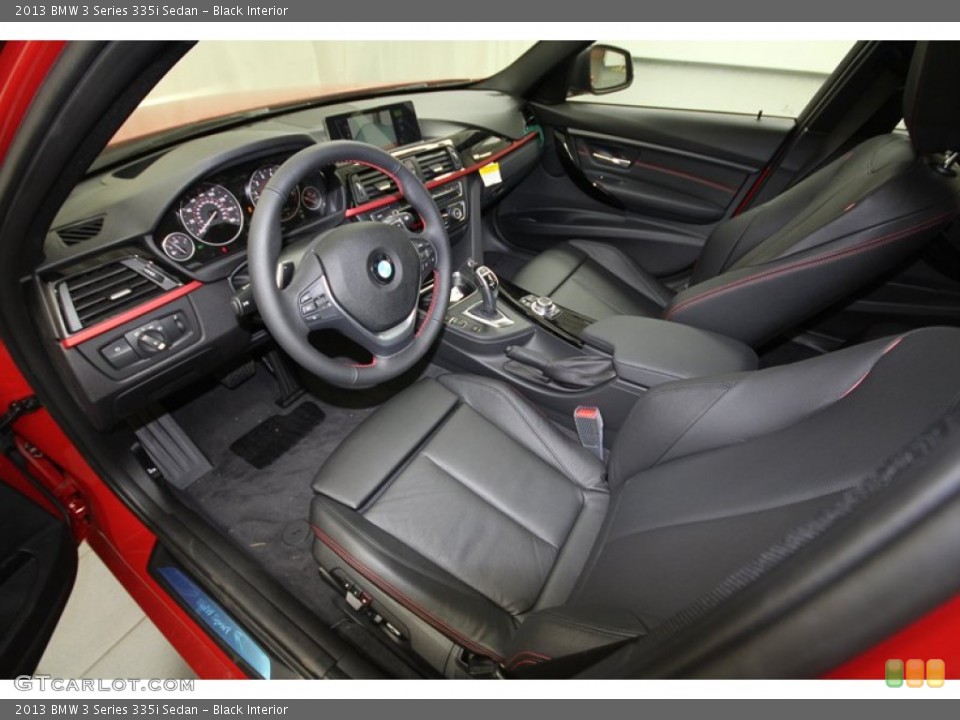 Black Interior Prime Interior for the 2013 BMW 3 Series 335i Sedan #72918688
