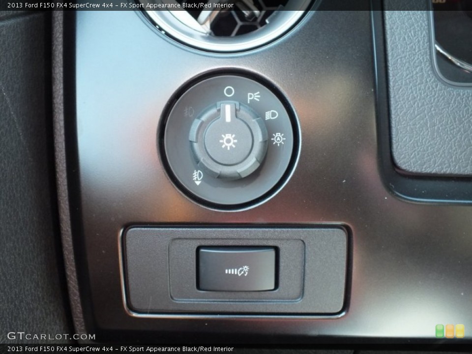 FX Sport Appearance Black/Red Interior Controls for the 2013 Ford F150 FX4 SuperCrew 4x4 #72919503