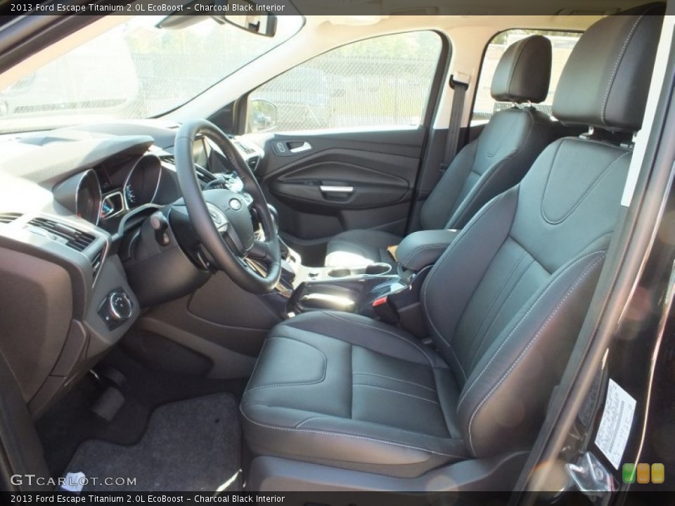 Charcoal Black Interior Photo for the 2013 Ford Escape Titanium 2.0L EcoBoost #72920056