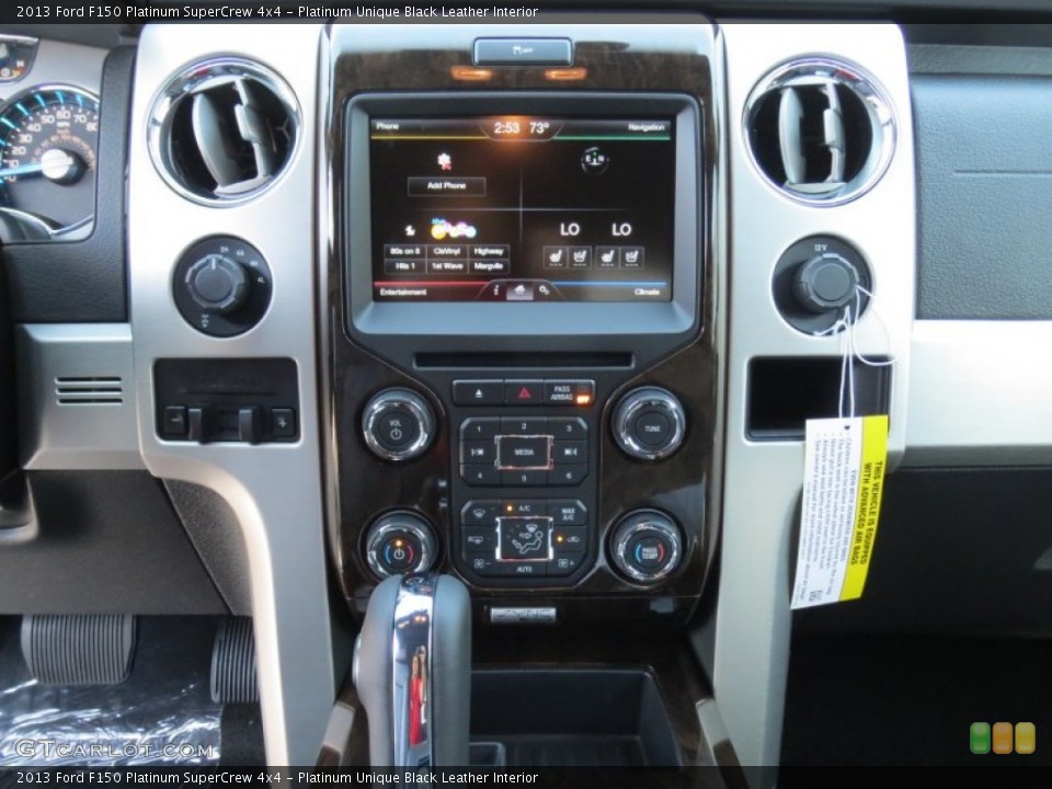 Platinum Unique Black Leather Interior Controls for the 2013 Ford F150 Platinum SuperCrew 4x4 #72920140