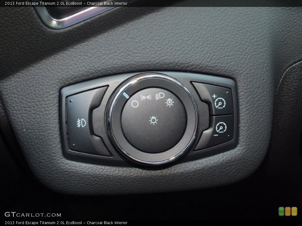 Charcoal Black Interior Controls for the 2013 Ford Escape Titanium 2.0L EcoBoost #72920209