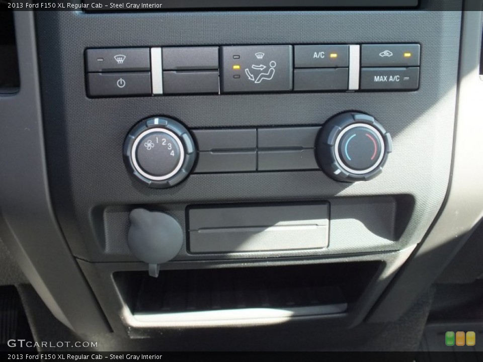 Steel Gray Interior Controls for the 2013 Ford F150 XL Regular Cab #72920905