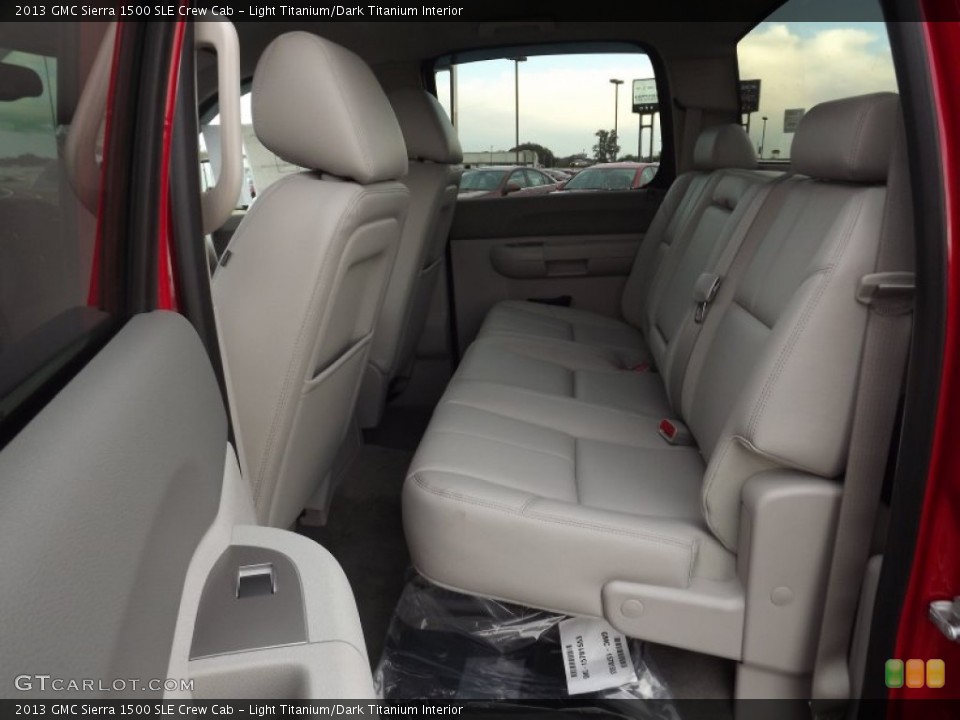 Light Titanium/Dark Titanium Interior Rear Seat for the 2013 GMC Sierra 1500 SLE Crew Cab #72924005