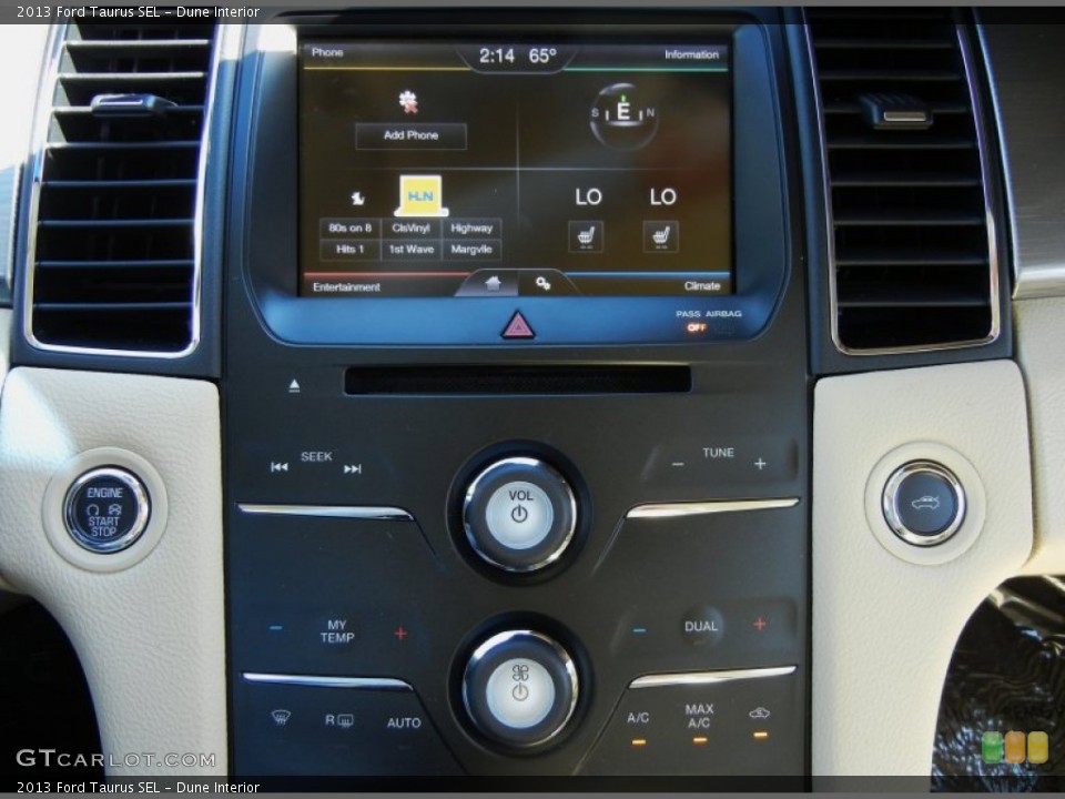 Dune Interior Controls for the 2013 Ford Taurus SEL #72924820