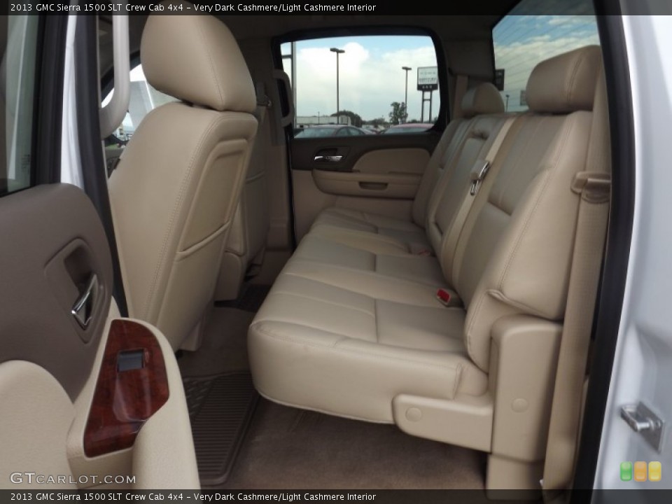 Very Dark Cashmere/Light Cashmere Interior Rear Seat for the 2013 GMC Sierra 1500 SLT Crew Cab 4x4 #72925141