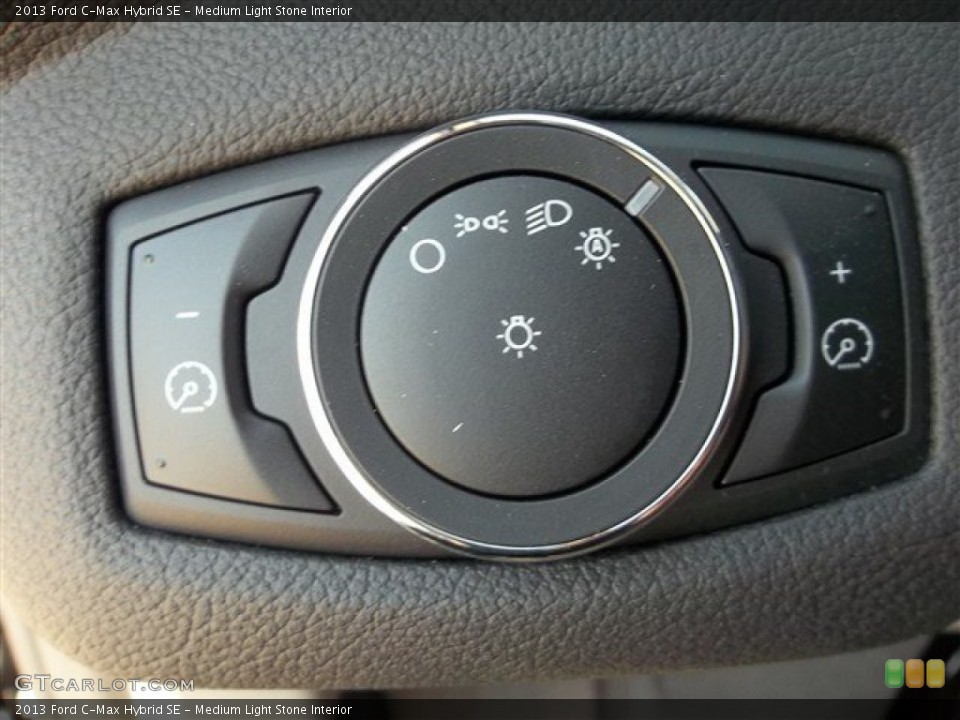 Medium Light Stone Interior Controls for the 2013 Ford C-Max Hybrid SE #72926020