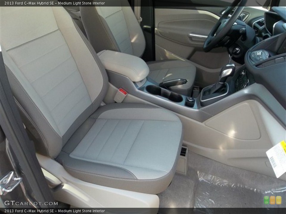 Medium Light Stone Interior Front Seat for the 2013 Ford C-Max Hybrid SE #72926152