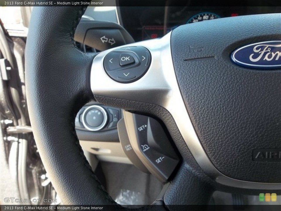 Medium Light Stone Interior Controls for the 2013 Ford C-Max Hybrid SE #72926974