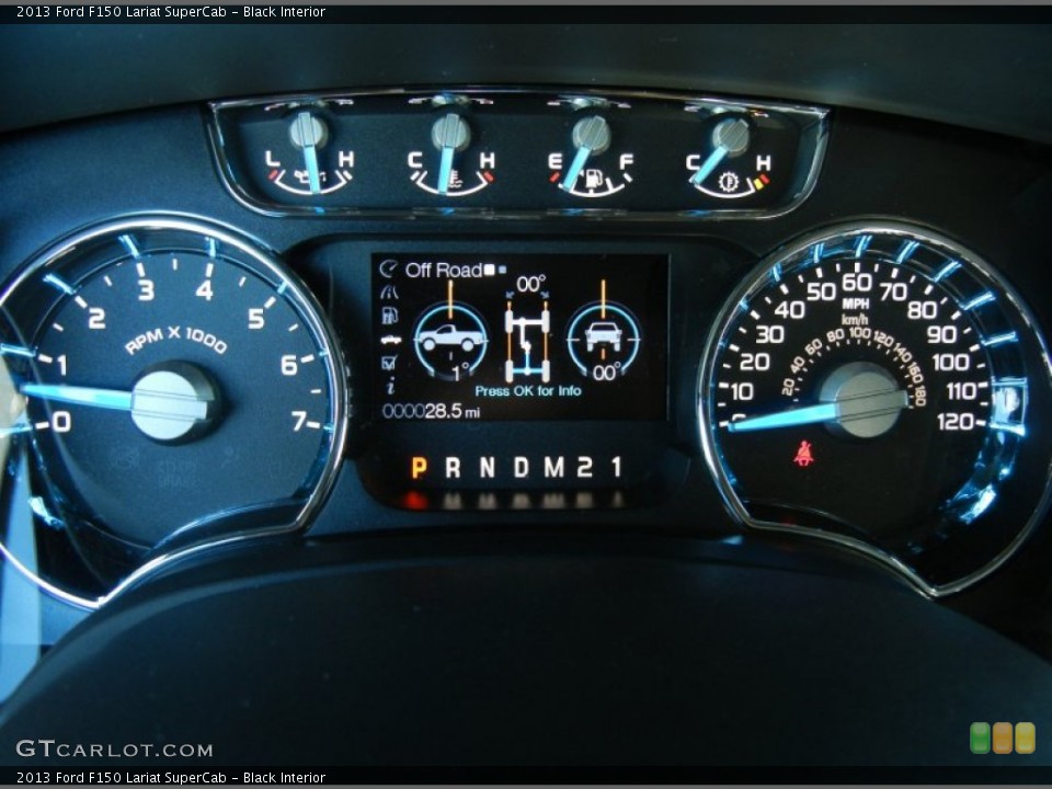 Black Interior Gauges for the 2013 Ford F150 Lariat SuperCab #72927637