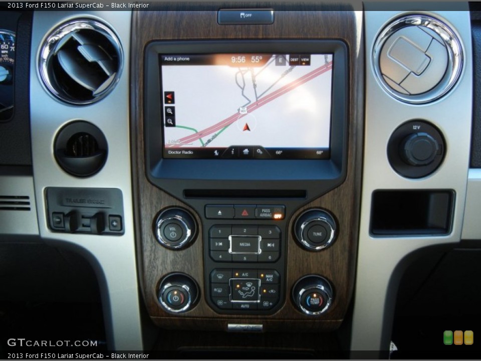Black Interior Navigation for the 2013 Ford F150 Lariat SuperCab #72927661