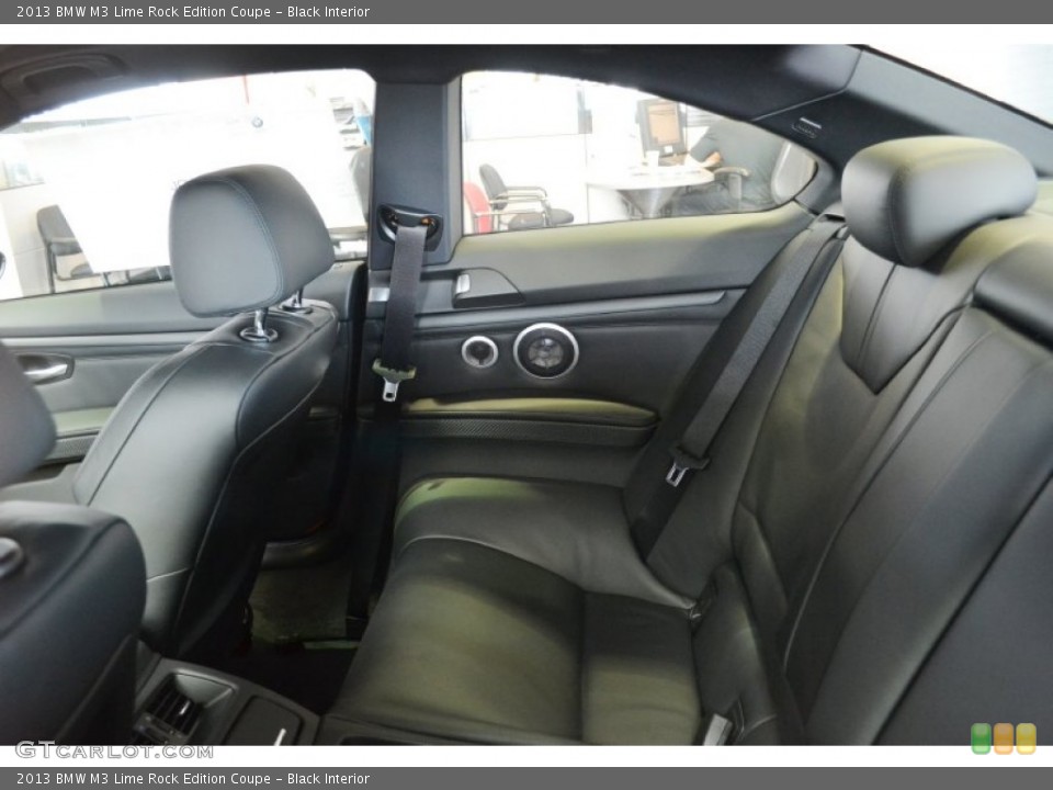 Black Interior Rear Seat for the 2013 BMW M3 Lime Rock Edition Coupe #72928912