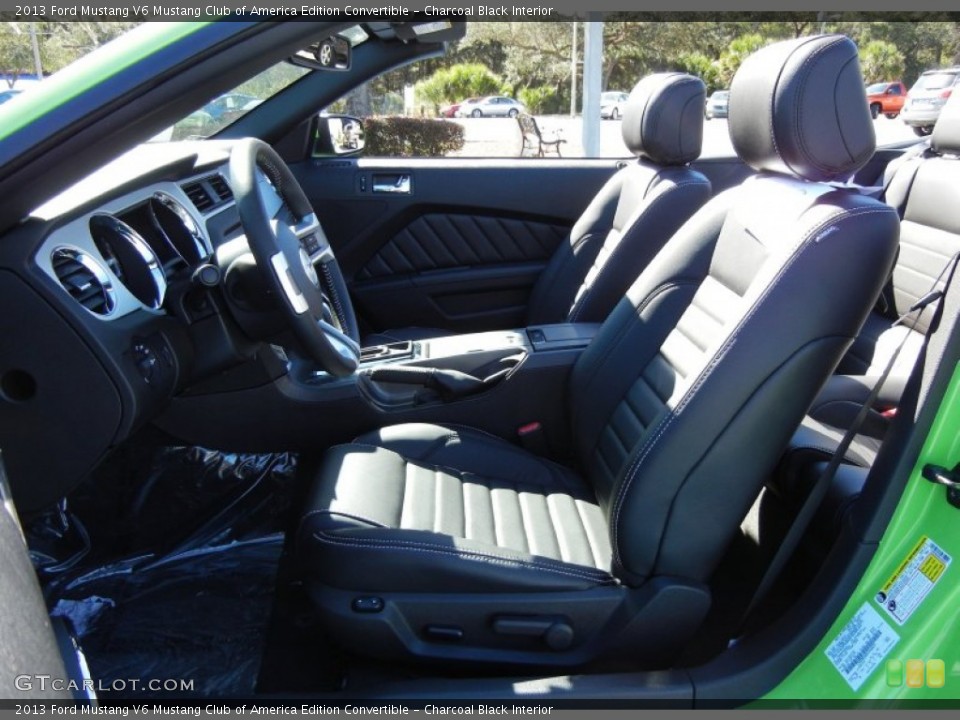 Charcoal Black Interior Photo for the 2013 Ford Mustang V6 Mustang Club of America Edition Convertible #72929134