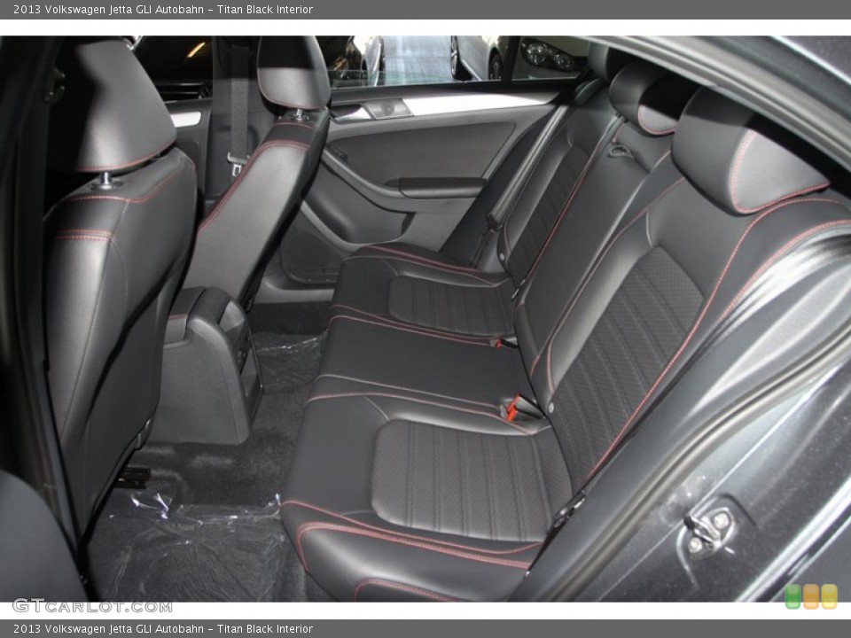 Titan Black Interior Rear Seat for the 2013 Volkswagen Jetta GLI Autobahn #72930358