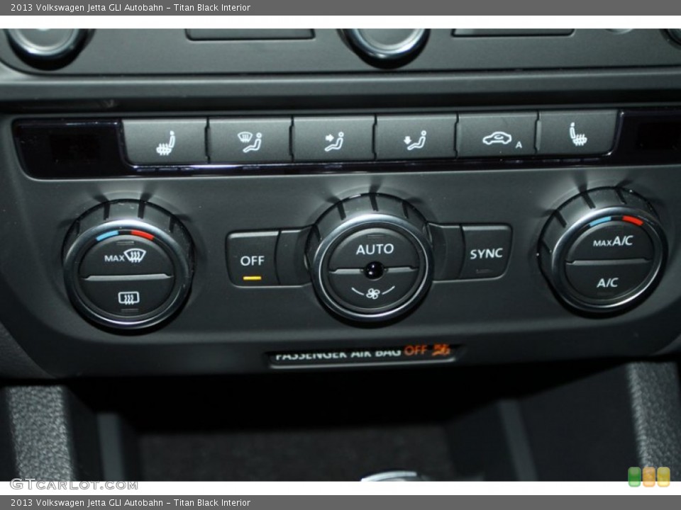 Titan Black Interior Controls for the 2013 Volkswagen Jetta GLI Autobahn #72930433
