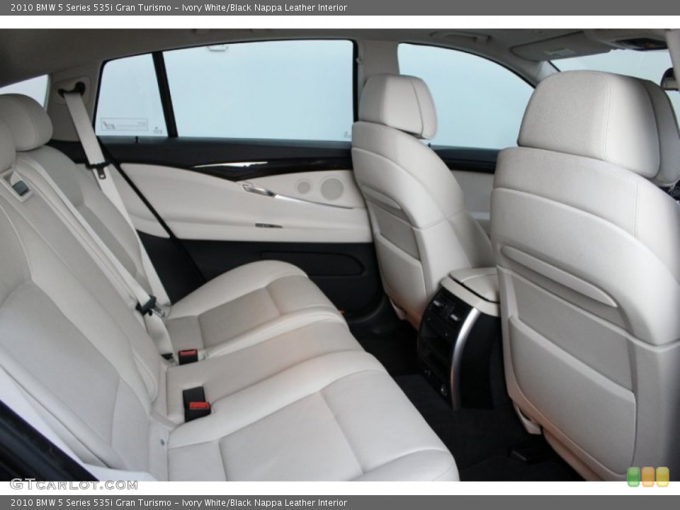 Ivory White/Black Nappa Leather Interior Photo for the 2010 BMW 5 Series 535i Gran Turismo #72931489
